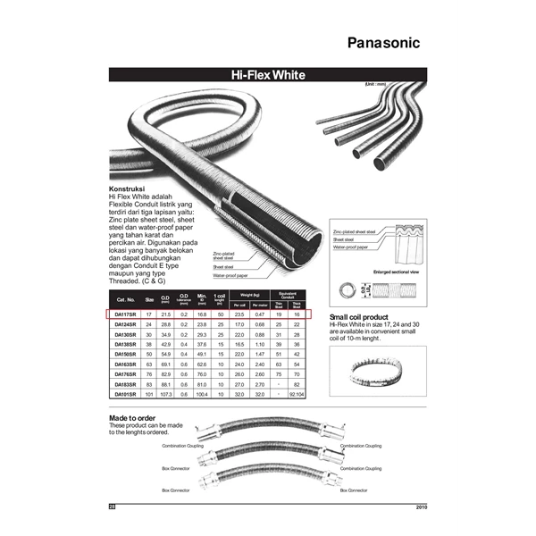 Flexible metal conduit Panasonic