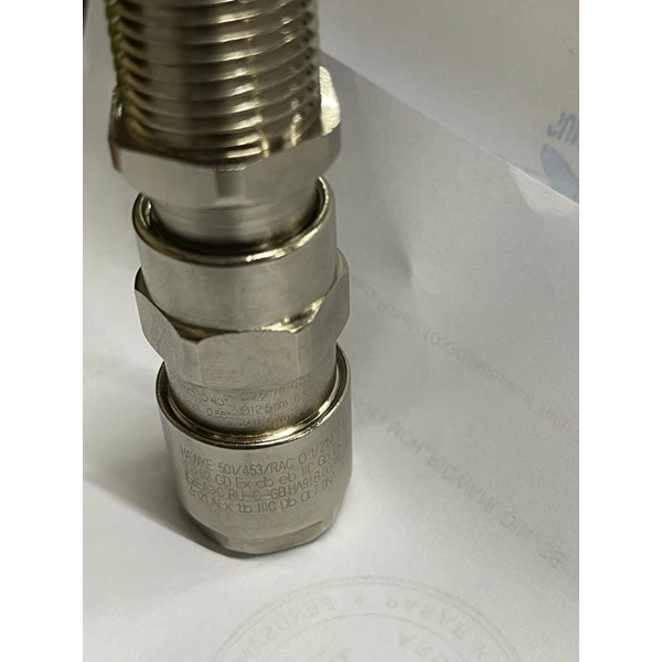 Cable gland hawke brass nickel plated 501-453 RAC 1/2 inch (Os O)
